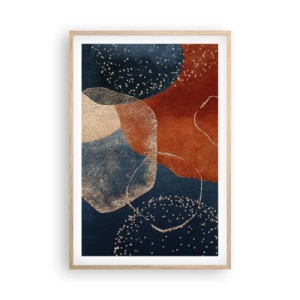Poster in cornice rovere chiaro - La leggerezza dell'essere - 61x91 cm
