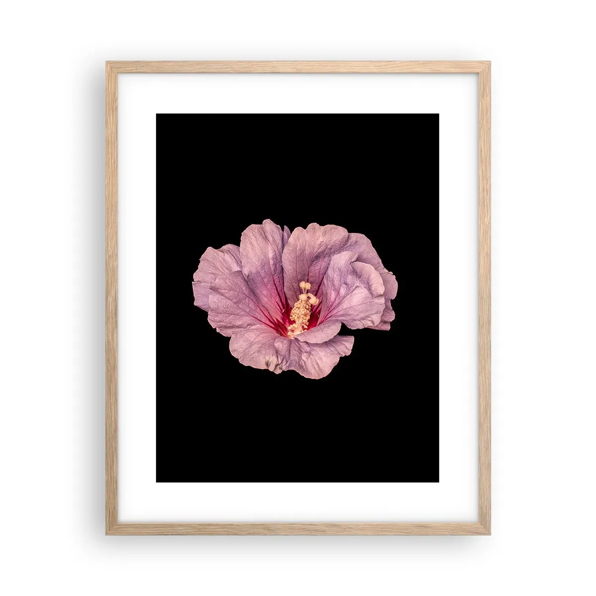 Poster in cornice rovere chiaro - Dritto al cuore - 40x50 cm