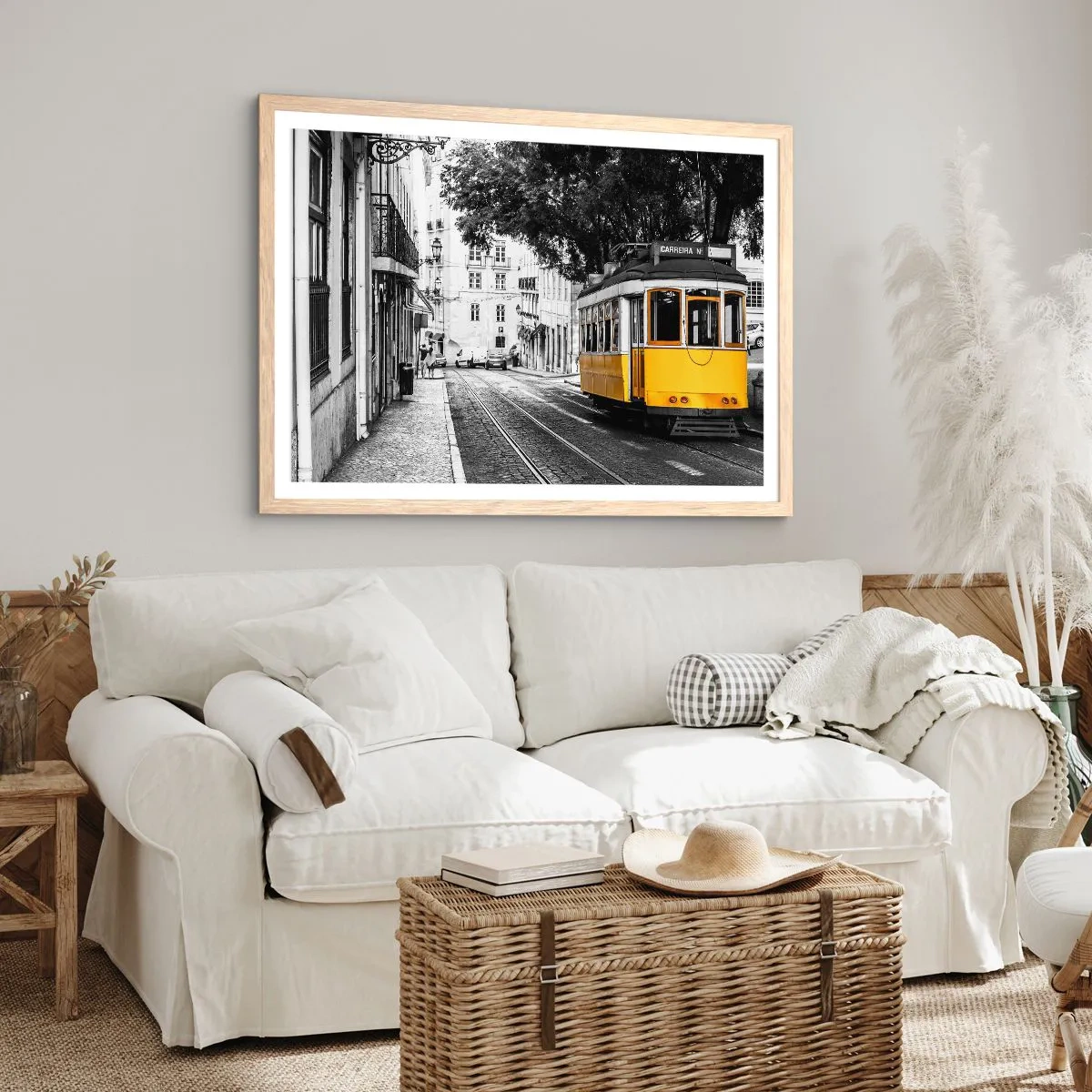 Poster in cornice rovere chiaro - Con il fado in sottofondo - 50x40 cm