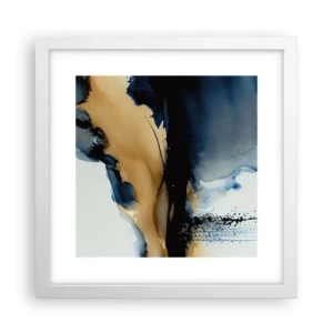 Poster in cornice bianca - Dietro la cortina - 30x30 cm