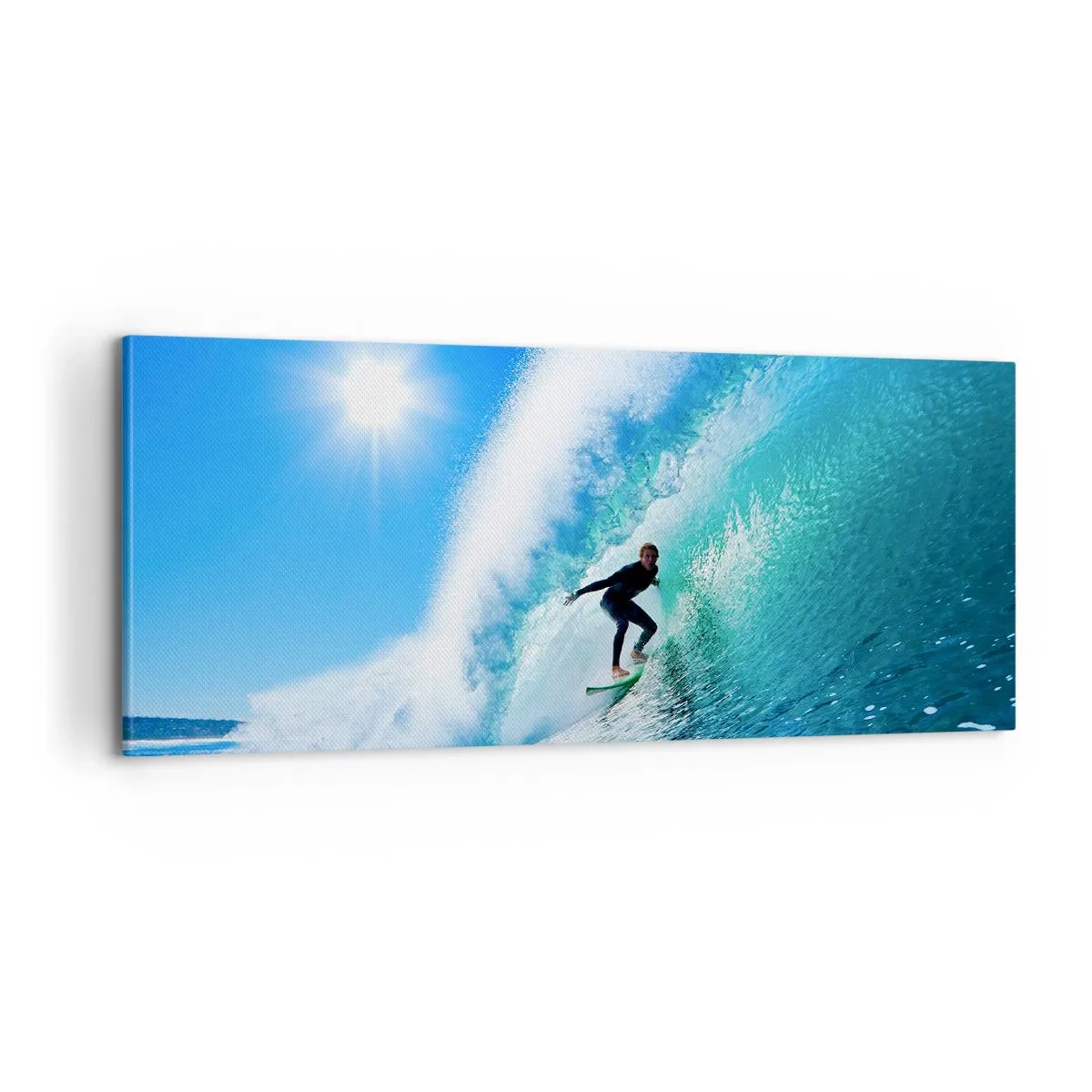 Quadro su tela - Stampe su Tela - Attraverso il grande blu - 100x40 cm
