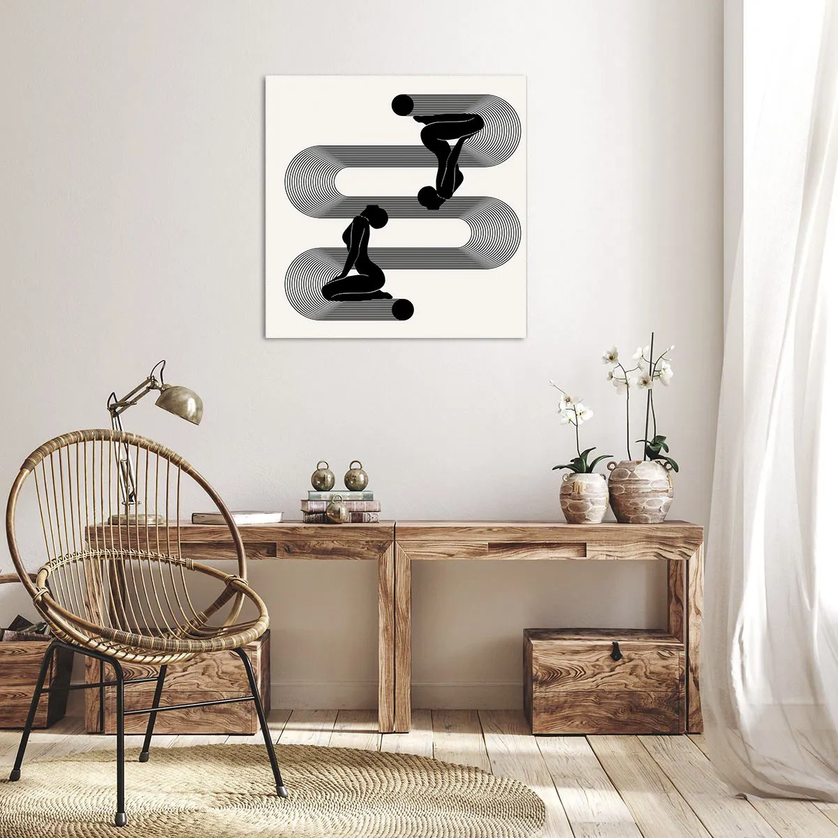 Quadro su tela - Stampe su Tela - Simmetria sensuale - 70x70 cm