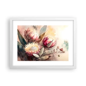 Poster in cornice bianca - Di profilo e di fronte - 40x30 cm