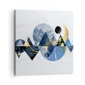 Quadro su tela - Stampe su Tela - Paesaggio geometrico - 60x60 cm