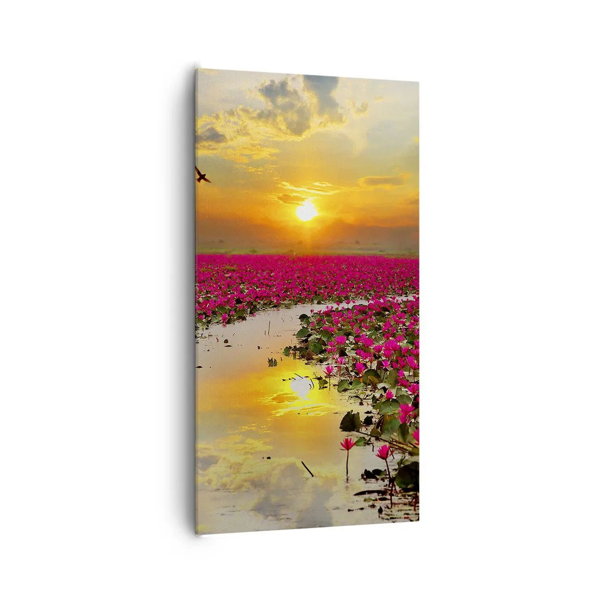 Quadro su tela - Stampe su Tela - La vita segreta del lago - 65x120 cm