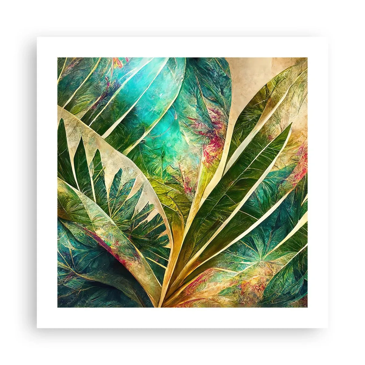 Poster - I colori dei tropici - 50x50 cm