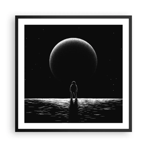 Poster in cornice nera - Faccia a faccia - 60x60 cm