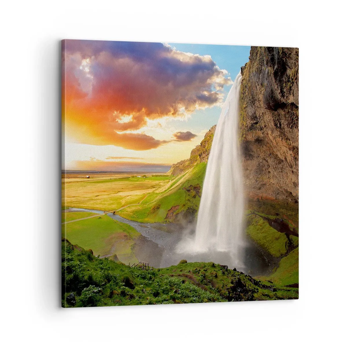 Quadro su tela - Stampe su Tela - Nel mezzo dell'estate islandese - 60x60 cm