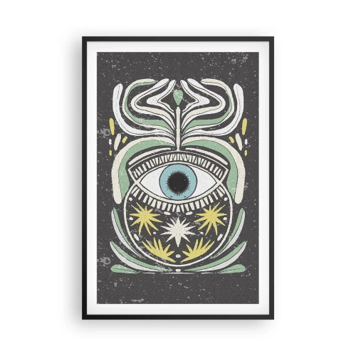 Poster in cornice nera - Rituali tribali - 61x91 cm