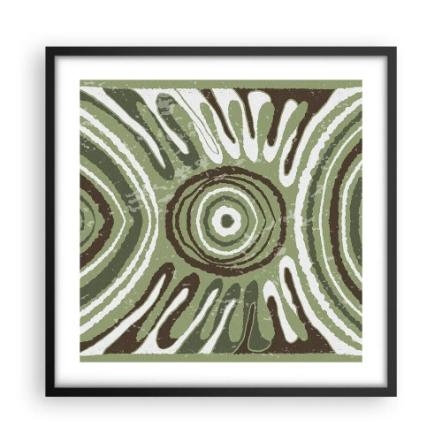 Poster in cornice nera - Esplosione di emozioni - 50x50 cm