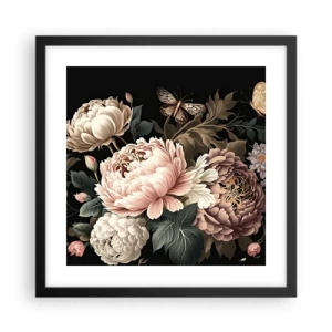 Poster in cornice nera - In stile barocco - 40x40 cm
