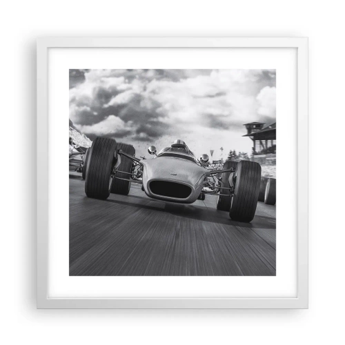 Poster in cornice bianca - C'è la forza! - 40x40 cm