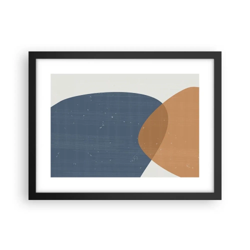 Poster in cornice nera - Ovali e influenze - 40x30 cm