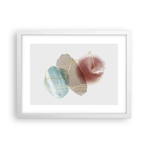 Poster in cornice bianca - Coralli dello spazio - 40x30 cm