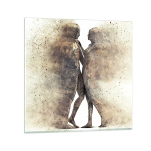 Quadro su vetro - Nati dalla polvere, per amare - 60x60 cm