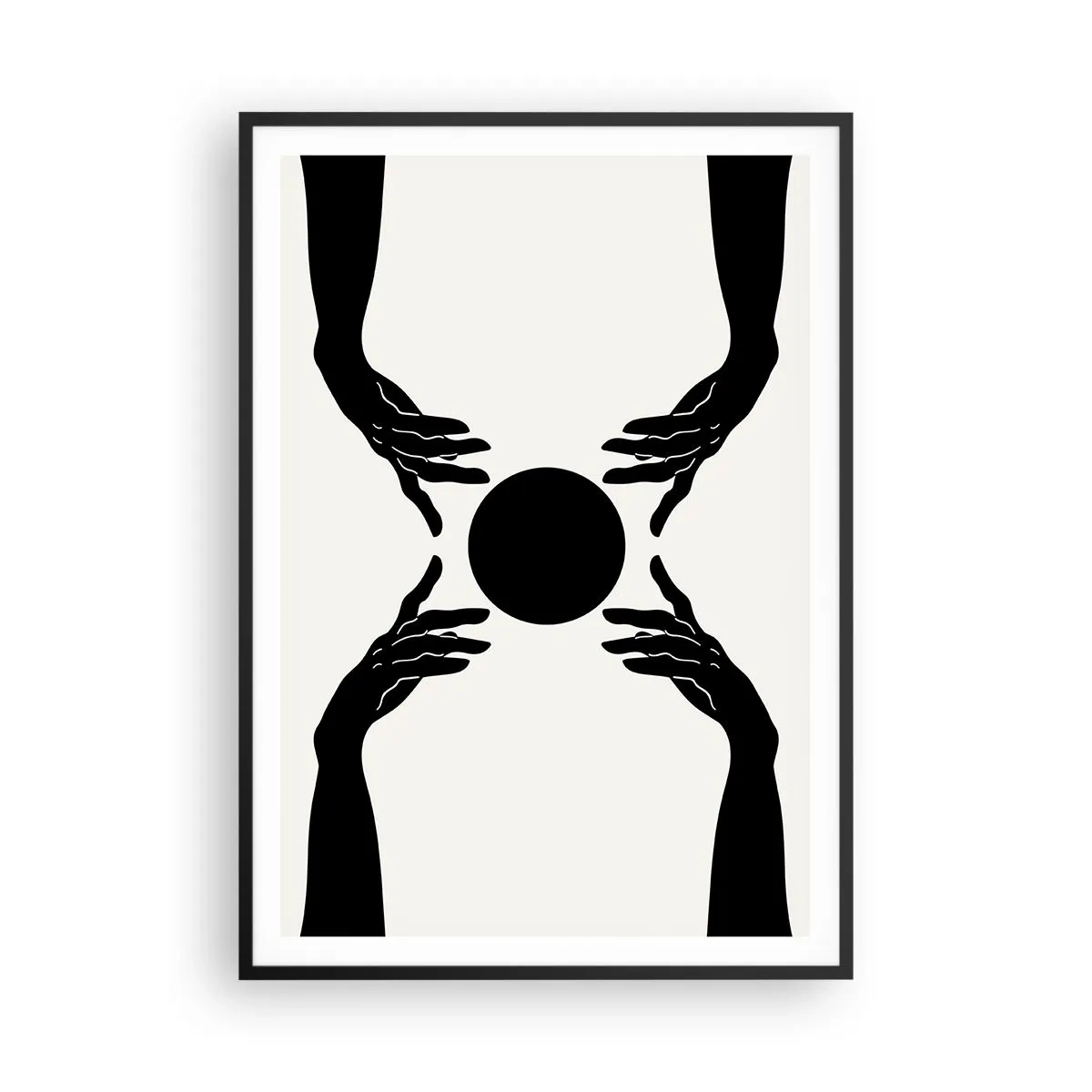 Poster in cornice nera - Segno misterioso - 70x100 cm