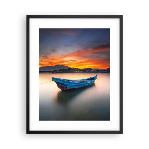 Poster in cornice nera - Viene una notte buona - 40x50 cm