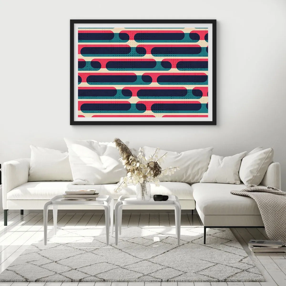 Poster in cornice nera - Avanti fino in fondo - 40x30 cm