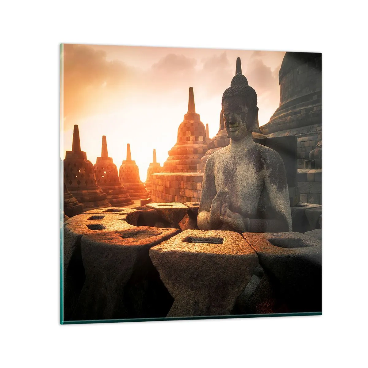 Quadro su vetro - La pagoda della grande saggezza - 70x70 cm