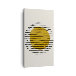 Quadro su tela - Stampe su Tela - Astrazione fremente di calore - 45x80 cm