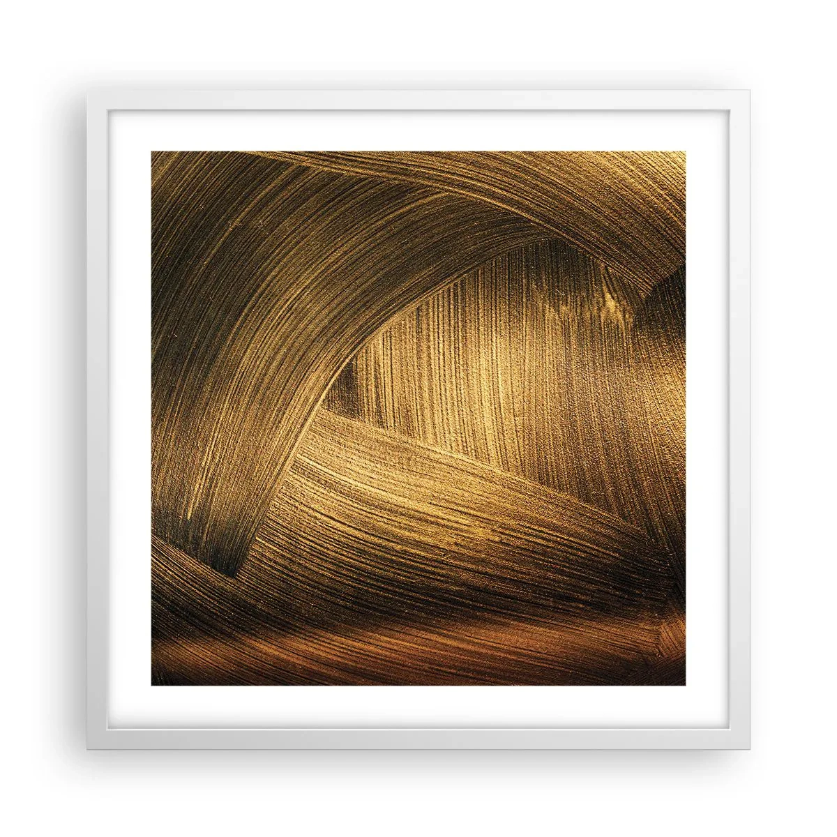 Poster in cornice bianca - Nel labirinto d'oro - 50x50 cm