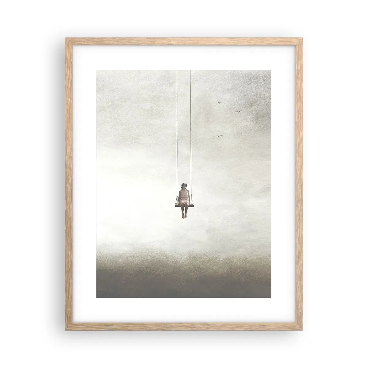 Poster in cornice rovere chiaro - Il bambino che è in noi - 40x50 cm