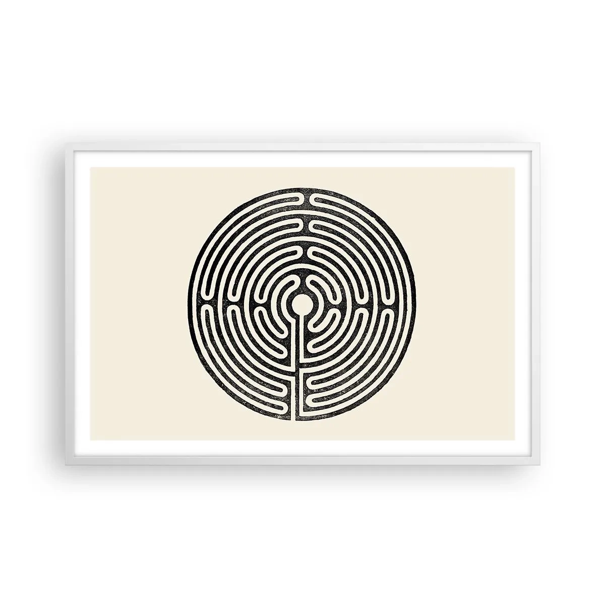 Poster in cornice bianca - Ordine misterioso - 91x61 cm