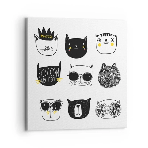 Quadro su tela - Stampe su Tela - Ognuno è diverso - 70x70 cm