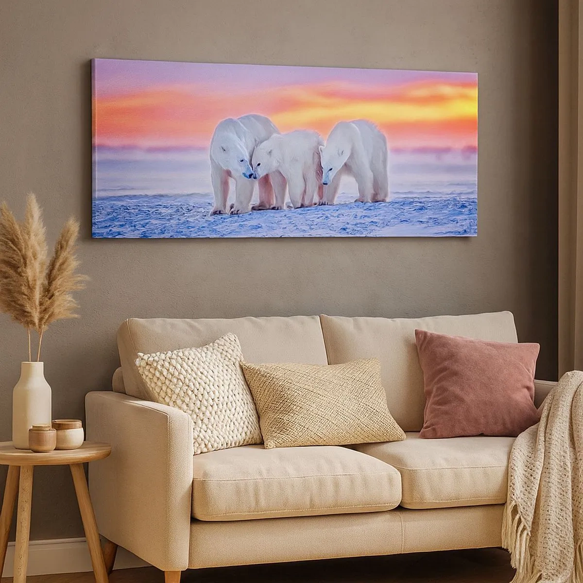 Quadro su tela - Stampe su Tela - Basta il calore della famiglia - 100x40 cm