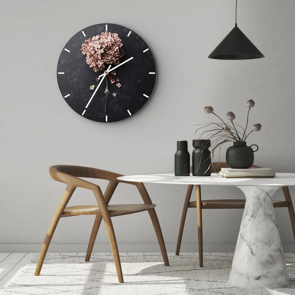 Orologio da parete - Orologio in Vetro - Un vero segno romantico - 30x30 cm