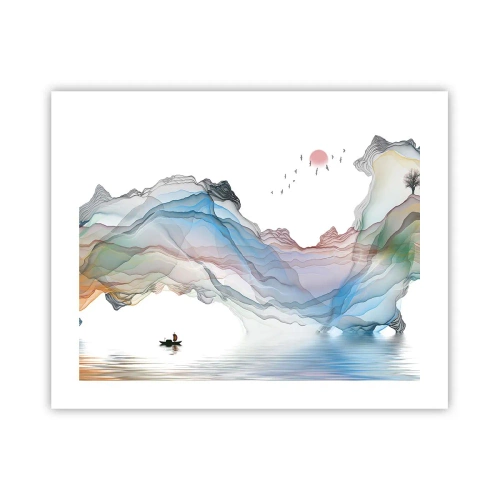 Poster - Verso i monti di cristallo - 50x40 cm