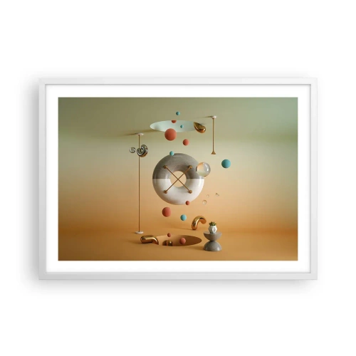 Poster in cornice bianca - Tutto può succedere - 70x50 cm