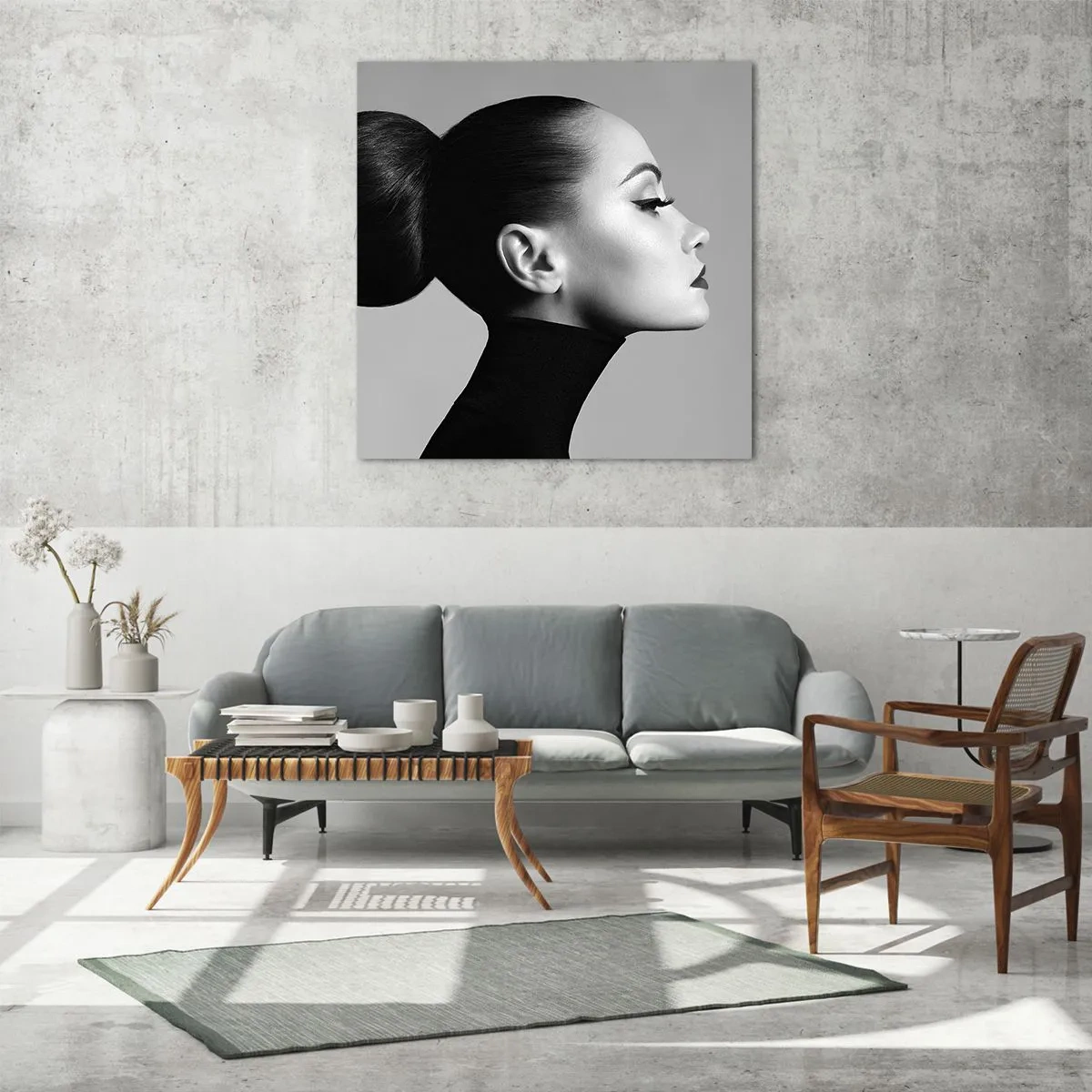 Quadro su vetro - La Nefertiti di oggi - 60x60 cm