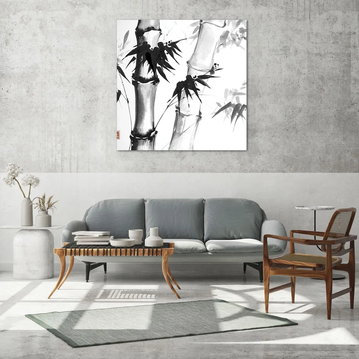 Quadro su vetro - Particolare d'oriente - 60x60 cm