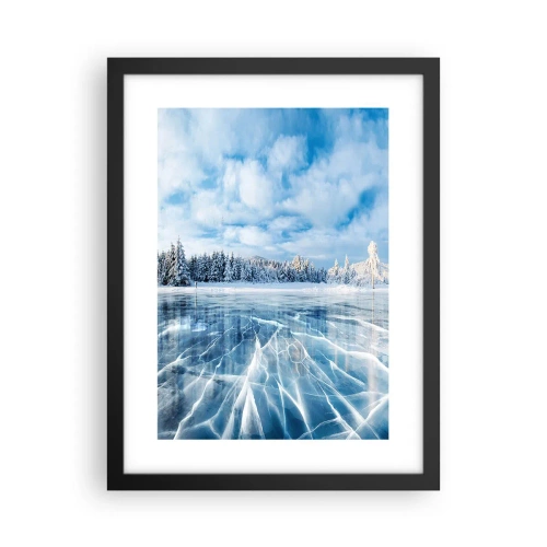 Poster in cornice nera - Vista lucente e cristallina - 30x40 cm