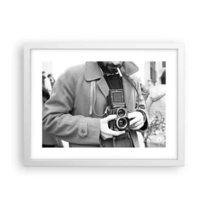 Poster in cornice bianca - In stile retro - 40x30 cm