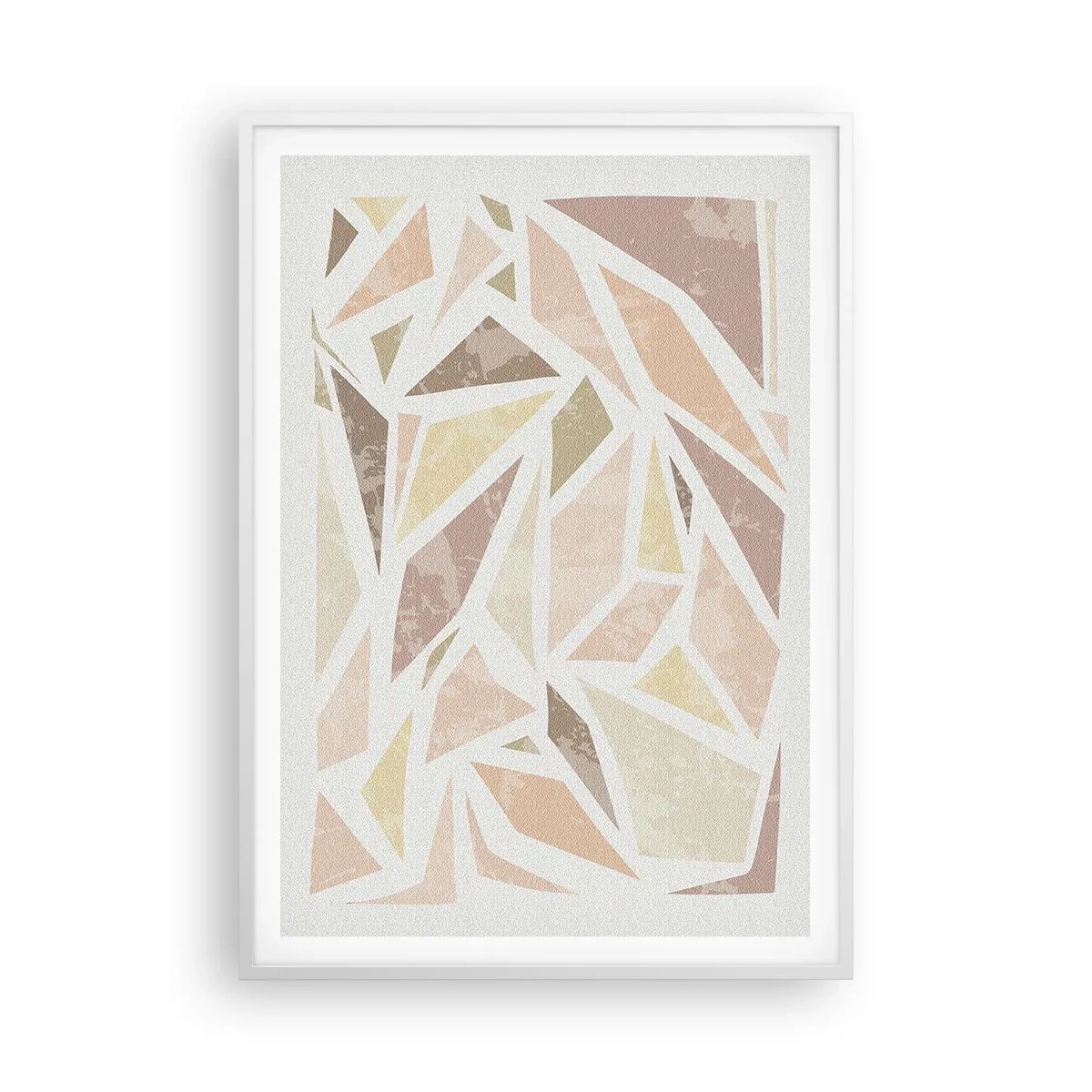 Poster in cornice bianca - Composizione da vetrata - 70x100 cm