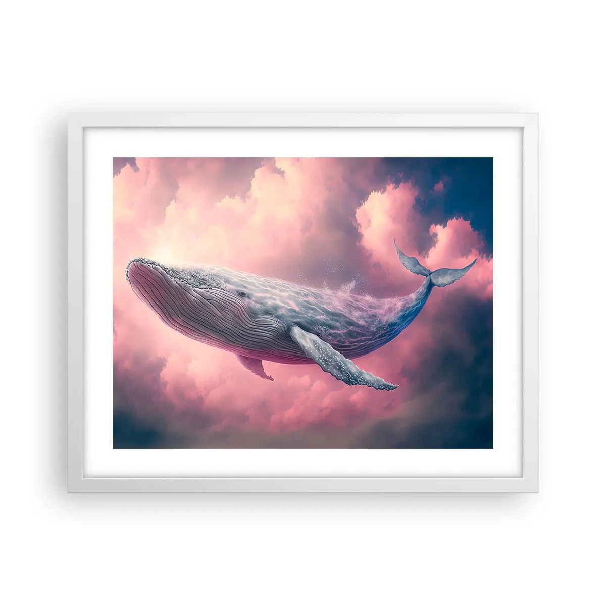 Poster in cornice bianca - Strofinati gli occhi - 50x40 cm