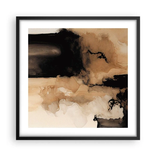 Poster in cornice nera - Astrazione intrigante - 50x50 cm