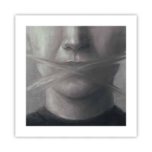 Poster - Neanche una parola - 40x40 cm