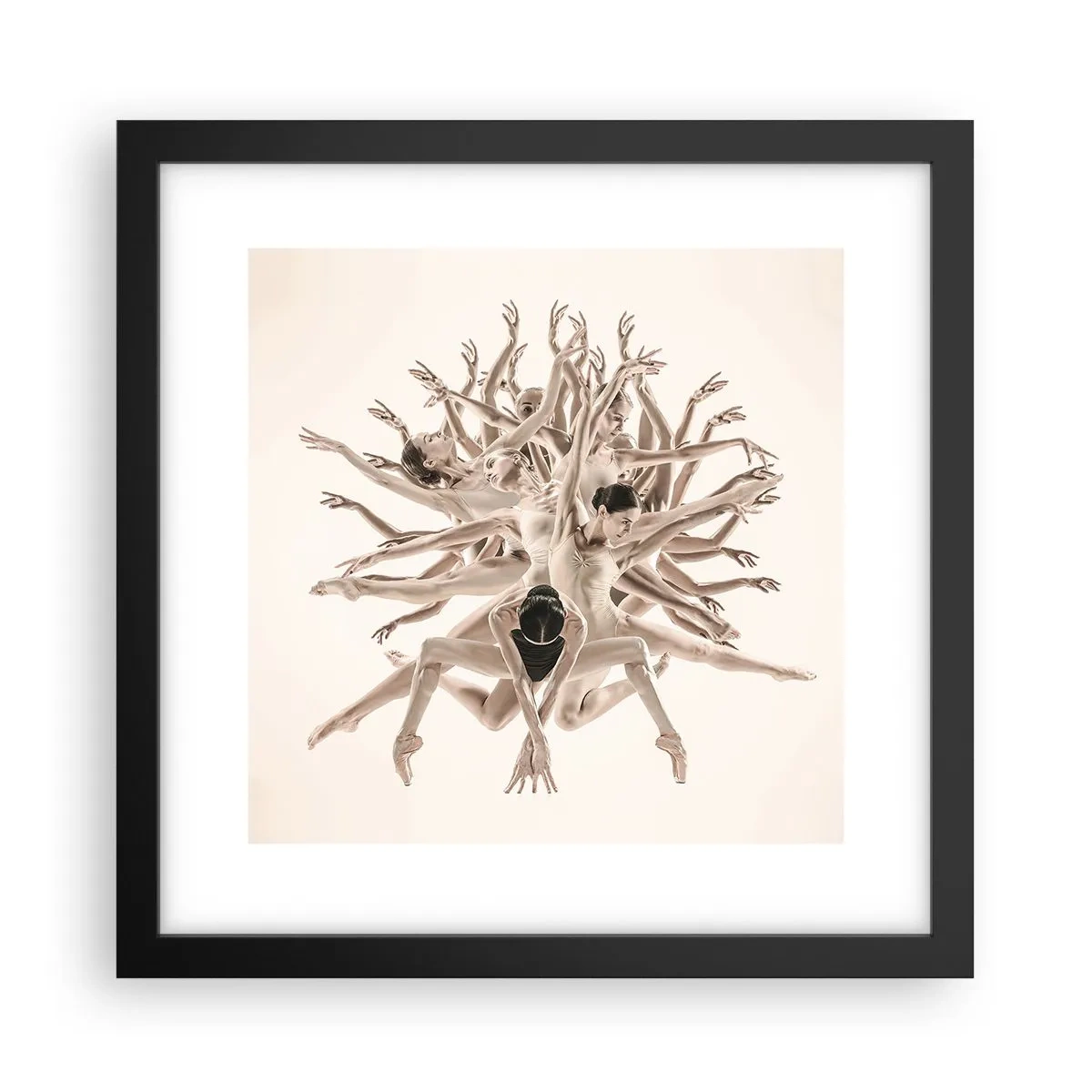 Poster in cornice nera - Fiorendo nella danza - 30x30 cm