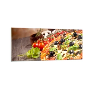 Quadro su vetro - Con ingredienti tellurici - 100x40 cm