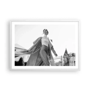 Poster in cornice bianca - Vieni con me? - 70x50 cm