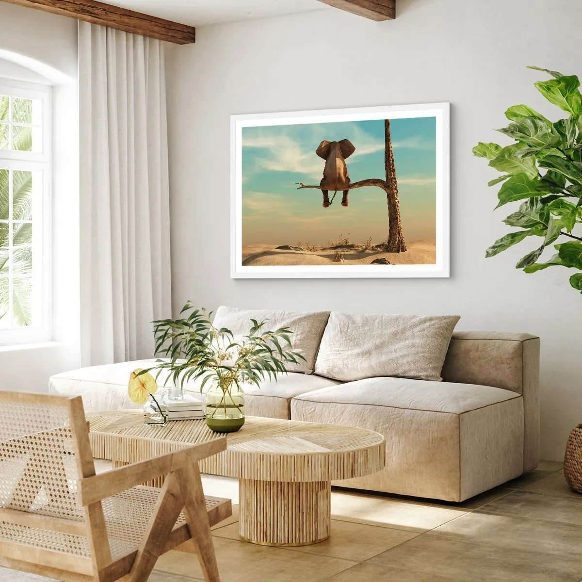 Poster in cornice bianca - Nuovo punto di vista - 70x50 cm