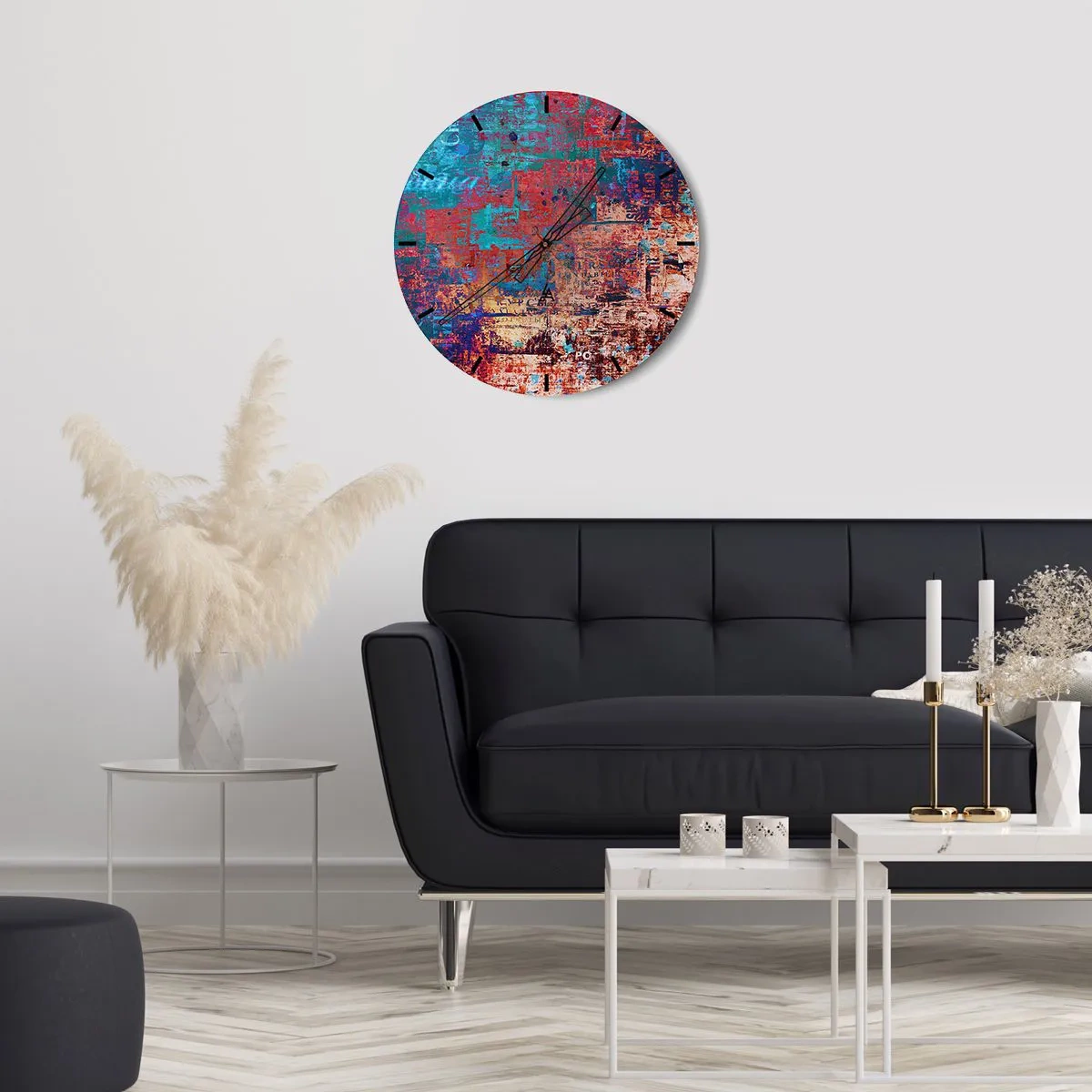 Orologio da parete - Orologio in Vetro - Memoria e dimenticanza - 40x40 cm