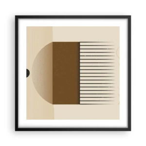 Poster in cornice nera - Diversi stati - 50x50 cm