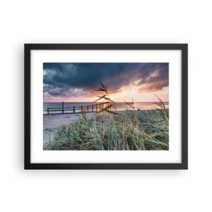 Poster in cornice nera - Non andrà via col vento - 40x30 cm