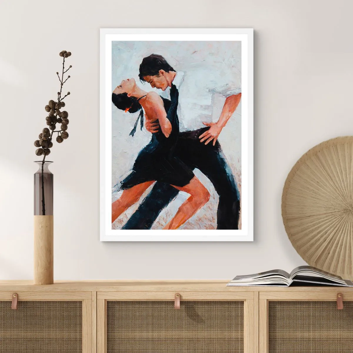 Poster in cornice bianca - Il tango dei miei sogni - 40x50 cm