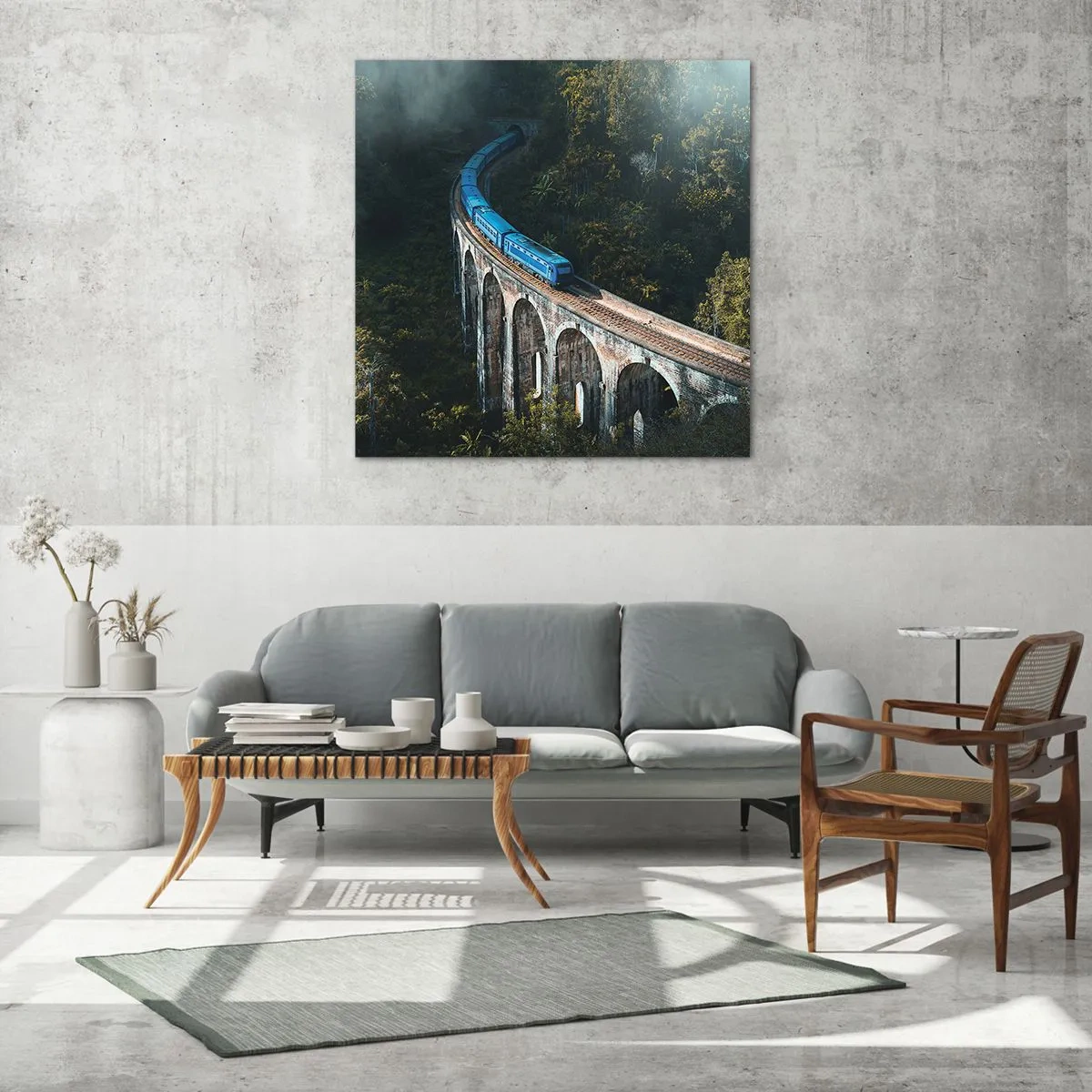 Quadro su vetro - Attrazione della natura - 70x70 cm