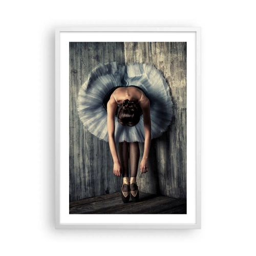 Poster in cornice bianca - Quando la musica tace - 50x70 cm